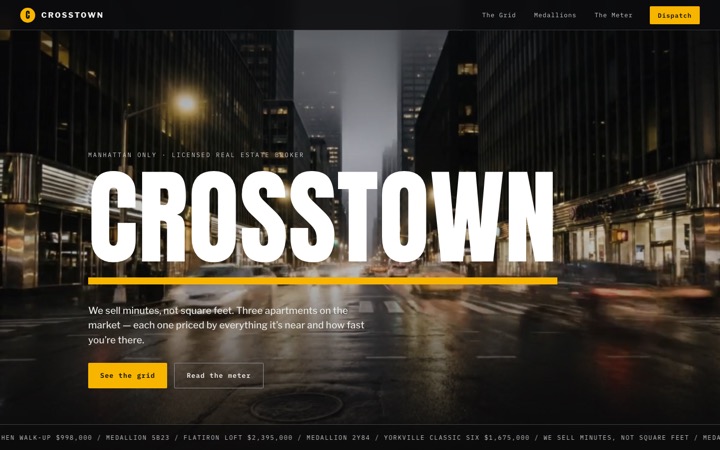 Homepage of CROSSTOWN