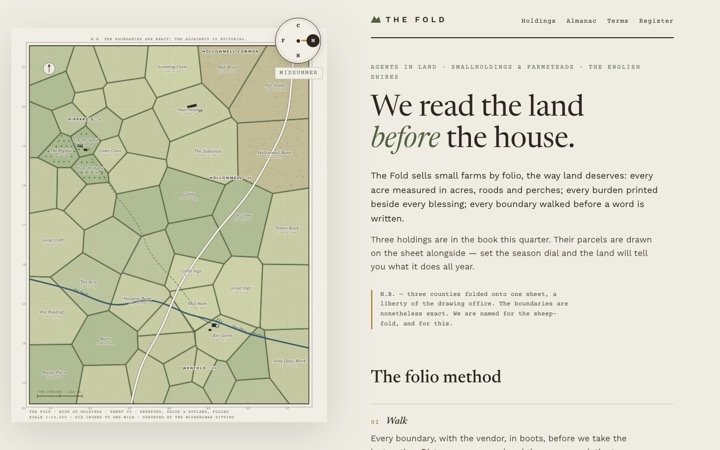 Homepage of The Fold