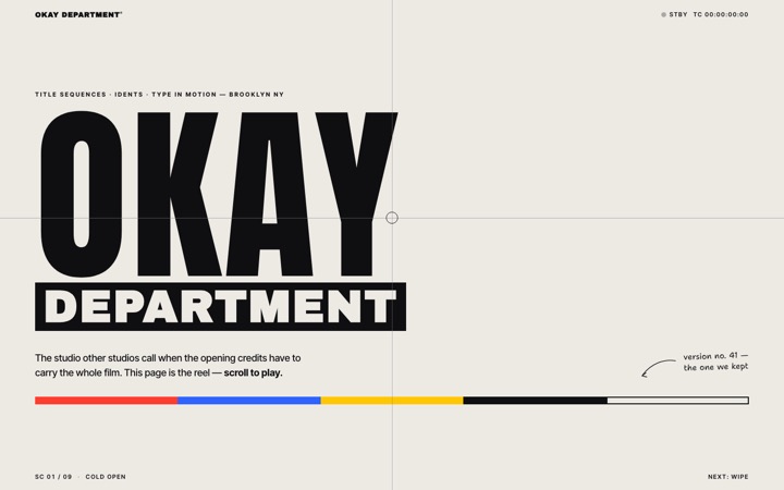 Homepage of OKAY DEPARTMENT