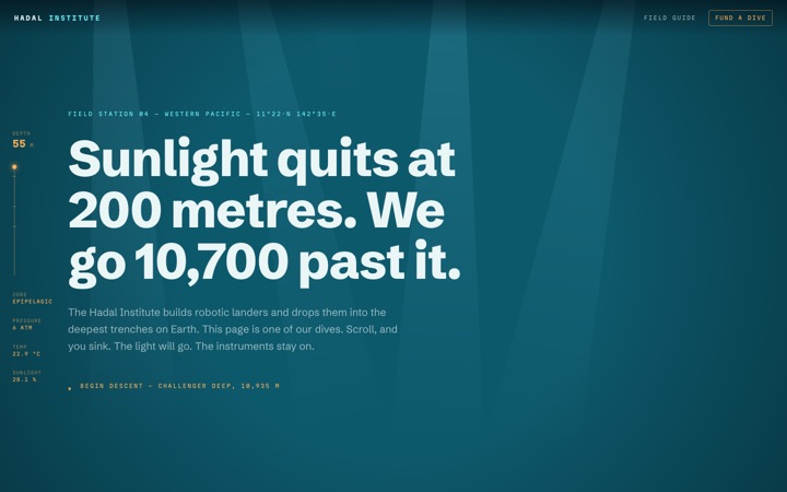 Homepage of Hadal Institute