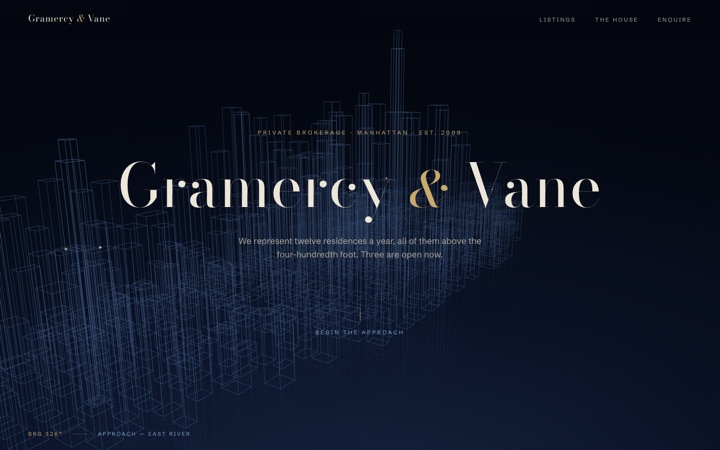 Homepage of Gramercy & Vane