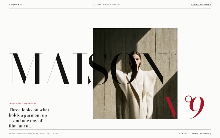 Homepage of MAISON N°9