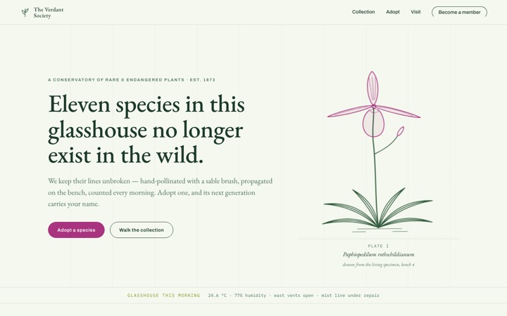 Homepage of The Verdant Society